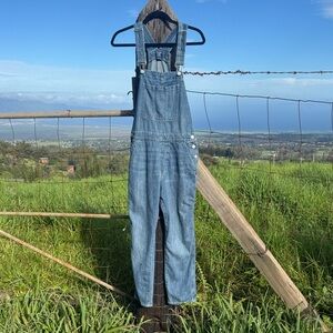 Gap Y2K 90s Western Medium wash Denim Overalls Small